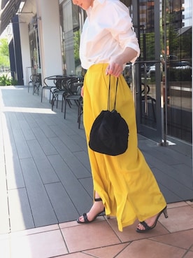 「cache cache（カシュ カシュ）のアイテム」を使った、PICCIN  百道浜店さん（レディース・158cm）の春コーディネート