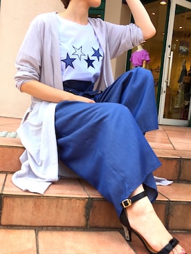 「piccin」｜「アイテム（その他アウター）」を使った、PICCIN  百道浜店さん（レディース・158cm）の夏コーディネート