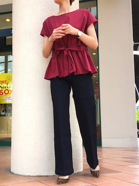 「piccin」｜「アイテム（その他）」を使った、PICCIN  百道浜店さん（レディース・158cm）の夏コーディネート