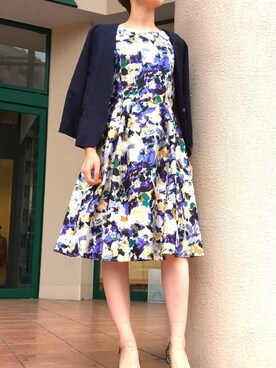 「piccin」｜「アイテム（ノーカラージャケット）」を使った、PICCIN  百道浜店さん（レディース・158cm）の夏コーディネート