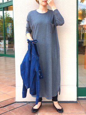 「piccin」｜「アイテム（デニムジャケット）」を使った、PICCIN  百道浜店さん（レディース・158cm）の夏コーディネート