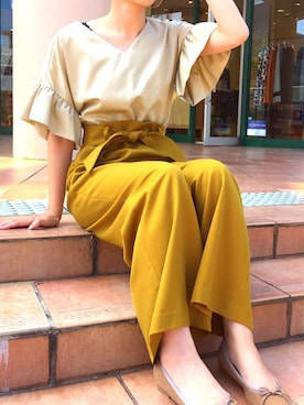 「piccin」｜「アイテム（その他）」を使った、PICCIN  百道浜店さん（レディース・158cm）の秋コーディネート