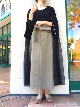 「piccin」｜「アイテム（その他）」を使った、PICCIN  百道浜店さん（レディース・158cm）の秋コーディネート