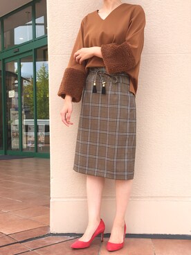 「piccin」｜「アイテム（その他）」を使った、PICCIN  百道浜店さん（レディース・158cm）の秋コーディネート