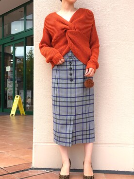 「piccin」｜「アイテム（その他）」を使った、PICCIN  百道浜店さん（レディース・158cm）の秋コーディネート