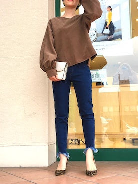 「piccin」｜「アイテム（その他）」を使った、PICCIN  百道浜店さん（レディース・158cm）の秋コーディネート