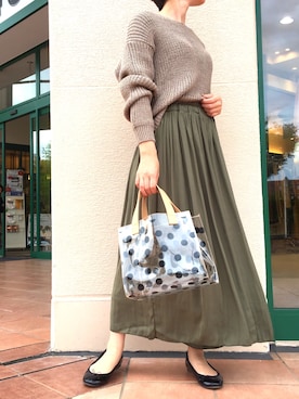 「piccin」｜「アイテム（その他）」を使った、PICCIN  百道浜店さん（レディース・158cm）の秋コーディネート
