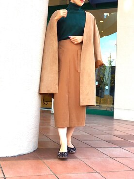 「piccin」｜「アイテム（その他アウター）」を使った、PICCIN  百道浜店さん（レディース・158cm）の秋コーディネート