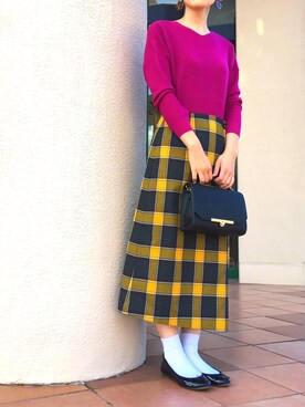「piccin」｜「アイテム（その他）」を使った、PICCIN  百道浜店さん（レディース・158cm）の秋コーディネート