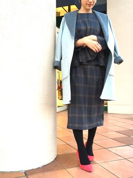 「piccin」｜「アイテム（その他アウター）」を使った、PICCIN  百道浜店さん（レディース・158cm）の秋コーディネート
