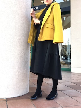 「piccin」｜「アイテム（その他アウター）」を使った、PICCIN  百道浜店さん（レディース・158cm）の秋コーディネート
