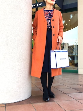 「piccin」｜「アイテム（その他）」を使った、PICCIN  百道浜店さん（レディース・158cm）の秋コーディネート