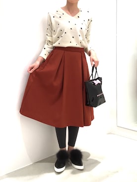 「piccin」｜「アイテム（その他）」を使った、PICCIN  百道浜店さん（レディース・158cm）の秋コーディネート