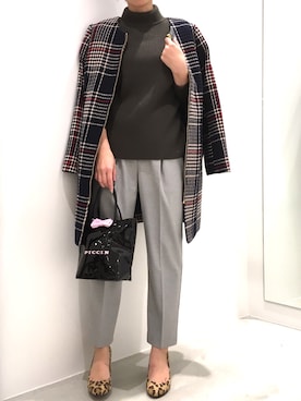 「piccin」｜「アイテム（その他アウター）」を使った、PICCIN  百道浜店さん（レディース・158cm）の秋コーディネート