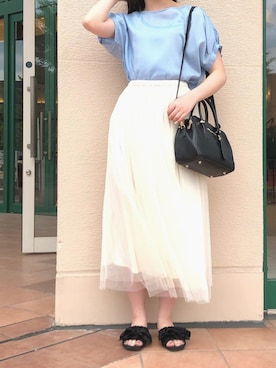 「PICCIN（ピッチン）のアイテム」を使った、PICCIN  百道浜店さん（レディース・158cm）の春コーディネート