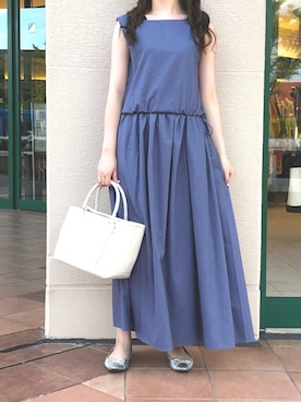 「PICCIN（ピッチン）のアイテム」を使った、PICCIN  百道浜店さん（レディース・158cm）の夏コーディネート