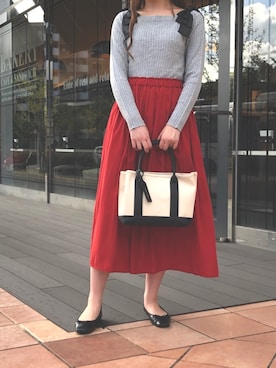 「PICCIN（ピッチン）のアイテム」を使った、PICCIN  百道浜店さん（レディース・158cm）の秋コーディネート