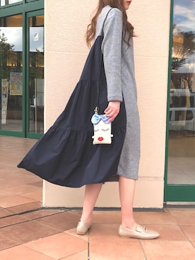 「PICCIN（ピッチン）のアイテム」を使った、PICCIN  百道浜店さん（レディース・158cm）の秋コーディネート