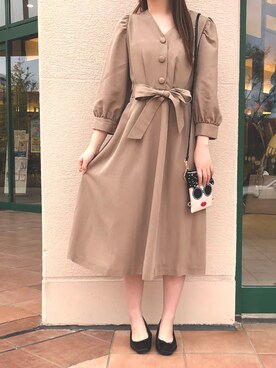 「PICCIN（ピッチン）のアイテム」を使った、PICCIN  百道浜店さん（レディース・158cm）の秋コーディネート