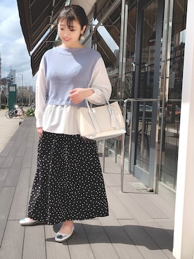 「PICCIN（ピッチン）のアイテム」を使った、PICCIN  百道浜店さん（レディース・160cm）の春コーディネート