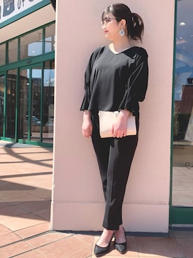 「PICCIN（ピッチン）のアイテム」を使った、PICCIN  百道浜店さん（レディース・160cm）の春コーディネート