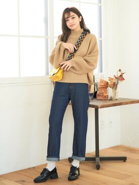 「ADOLESCENCE （アドレセンス）のアイテム」を使った、ADOLESCENCE officialさん（レディース・167cm）の冬コーディネート