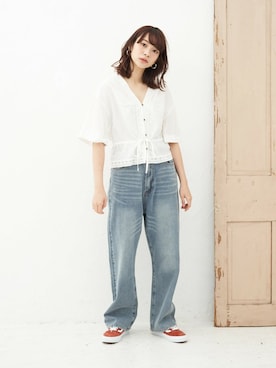 「ADOLESCENCE （アドレセンス）のアイテム」を使った、ADOLESCENCE officialさん（レディース・163cm）の春コーディネート