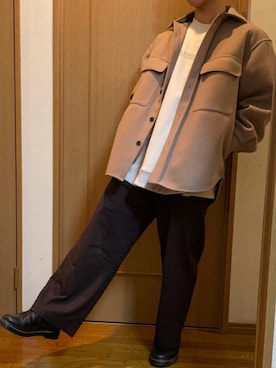 「WEGO（ウィゴー）のアイテム（ミリタリージャケット）」を使った、たけみつさん（メンズ・168cm）の冬コーディネート
