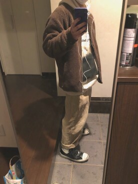 「シンプルおしゃれが好き」｜「アイテム（ブルゾン）」を使った、ホタテさん（メンズ・160cm）の秋コーディネート