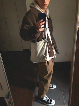 ホタテさん（メンズ・160cm）の冬コーディネート