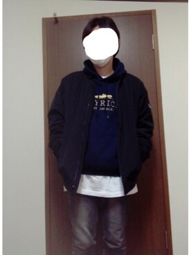 「OLD NAVY（オールドネイビー）のアイテム（その他アウター）」を使った、유타(ゆうた)さん（メンズ・166cm）の冬コーディネート