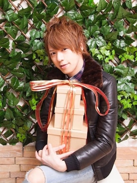 「MR.OLIVE（ミスターオリーブ）のアイテム（ミリタリージャケット）」を使った、ムラジュンさん（メンズ・172cm）の冬コーディネート