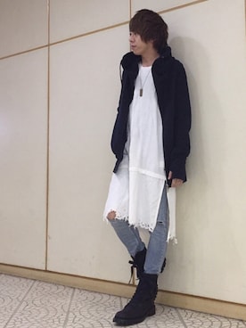 「WHEREABOUTS（ウェアラバウツ）のアイテム」を使った、ムラジュンさん（メンズ・172cm）の春コーディネート