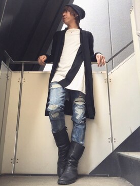 ムラジュンさん（メンズ・172cm）の春コーディネート