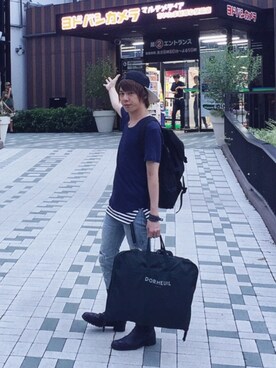 ムラジュンさん（メンズ・172cm）の夏コーディネート