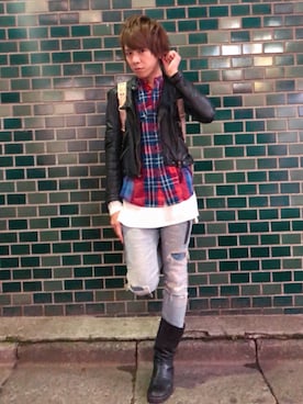 ムラジュンさん（メンズ・172cm）の春コーディネート