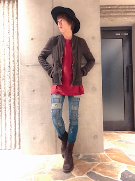 ムラジュンさん（メンズ・172cm）の春コーディネート