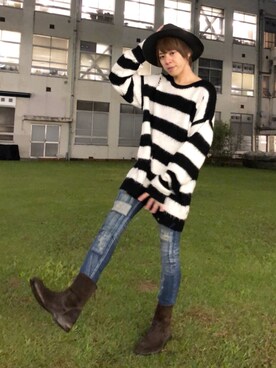 ムラジュンさん（メンズ・172cm）の春コーディネート