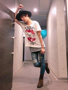 ムラジュンさん（メンズ・172cm）の夏コーディネート