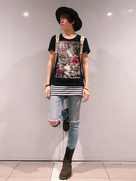 ムラジュンさん(メンズ・172cm)の夏コーディネート