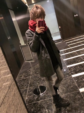 「GLAMB by glamb（グラムバイグラム）のアイテム（ジャケット/アウター）」を使った、ムラジュンさん（メンズ・172cm）の冬コーディネート