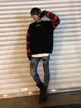 「平成最後のWEARISTAセンバツ」｜「アイテム（ハンチング/ベレー帽）」を使った、ムラジュンさん（メンズ・172cm）の春コーディネート