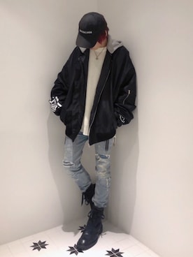 ムラジュンさん（メンズ・172cm）の春コーディネート