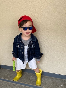 「ZARA KIDS」｜「アイテム（サロペット/オーバーオール）」を使った、rihito★mahatoさん（キッズ・110cm）の冬コーディネート