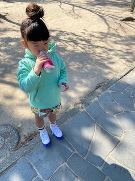 「★★★のアイテム」を使った、rihito★mahatoさん（キッズ・110cm）の冬コーディネート