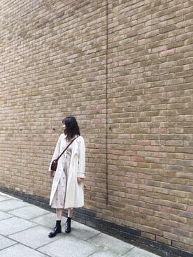 「Steven Alan（スティーブンアラン）のアイテム（トレンチコート）」を使った、LianeDさん（レディース・168cm）の夏コーディネート