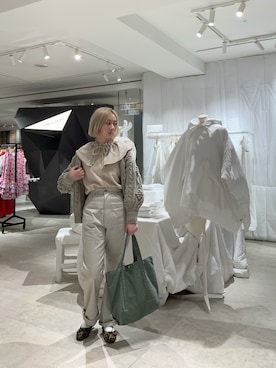 「RUBY AND YOU（ルビーアンドユー）のアイテム（トートバッグ）」を使った、LianeDさん（レディース・168cm）の秋コーディネート