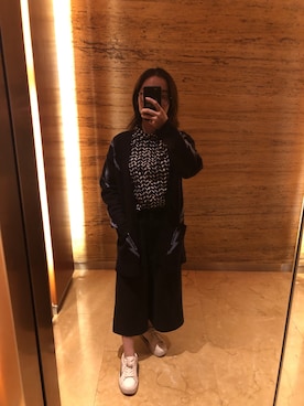 「sandro（サンドロ）のアイテム（ジャケット/アウター）」を使った、SabrinaAYさん（レディース・155cm）の冬コーディネート