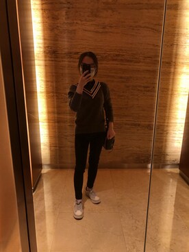 「sandro（サンドロ）のアイテム」を使った、SabrinaAYさん（レディース・155cm）の春コーディネート