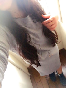 「アイテム（リング）」を使った、Sayaka Tateyamaさん（レディース・157cm・20代）の冬コーディネート